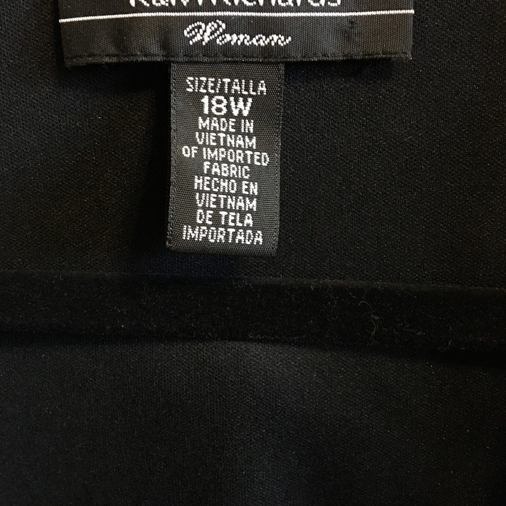 Black & White Formal Dress. Size 18W. Worn once!